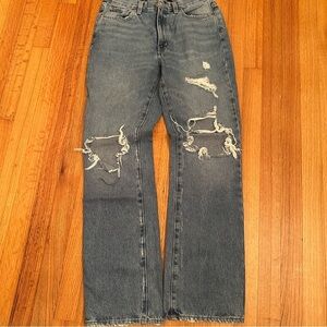 BDG Urban Outfitters Bootcut Jeans Womens 27 Mid-Rise Distressed (C)3